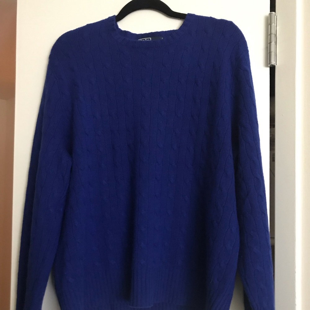 Blue Polo by Ralph Lauren 100% Cashmere Sweater